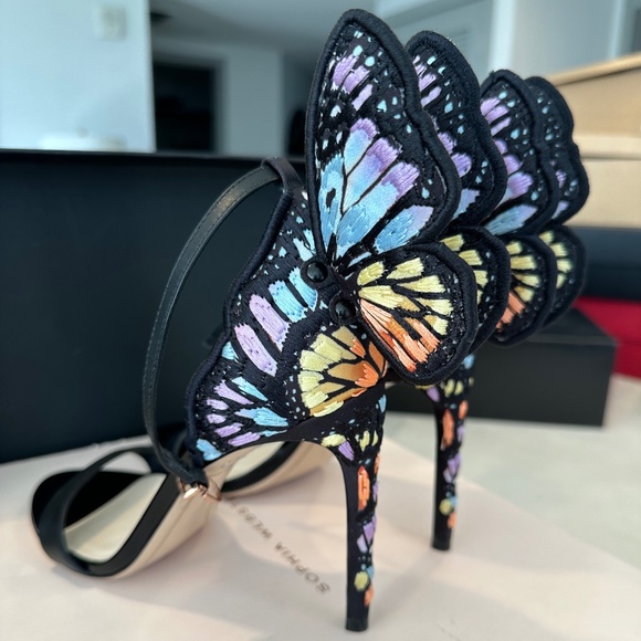 Sophia Webster Multi Color Butterfly heel - Picture 4 of 12